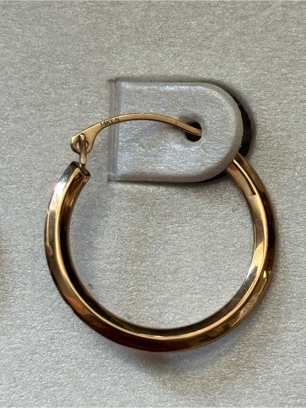 14k Yellow Gold Hoop Earrings - Picture 6 of 6